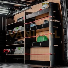 Ford Transit Custom 2012-2023 SWB Hexaboard Driver Side Van Racking with x4 T...