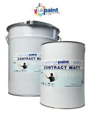 UK PAINT - Contract Matt Emulsion Paint - 20L - Brilliant White 