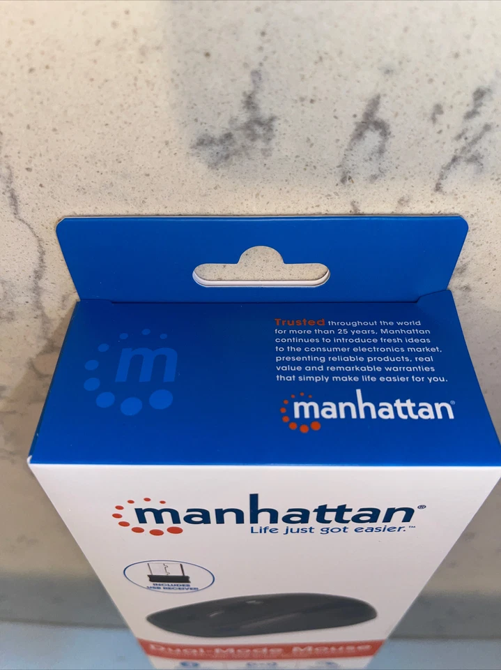 NEW Manhattan 179478 Dual-Mode Mouse Dual Mode Black - Image 4 of 4