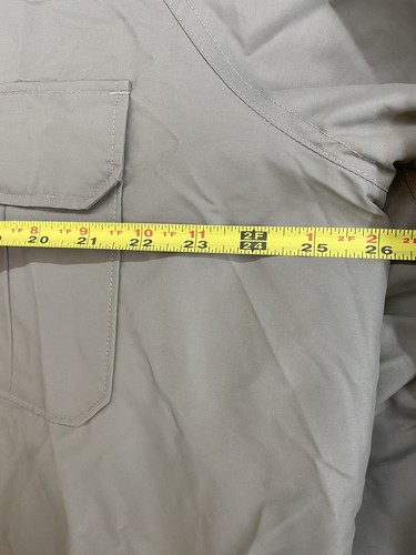 Woolrich Jacke Mantel Herren XL Beige Schiefer gefüttert Vollreißverschluss Knopfdruck Nylonwolle - Bild 16 von 21