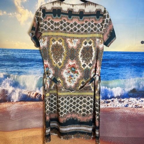 Avoca Anthology Dublin Fleur Printed Dress with Beaded Neckline. Size 3.#T - Picture 9 of 21
