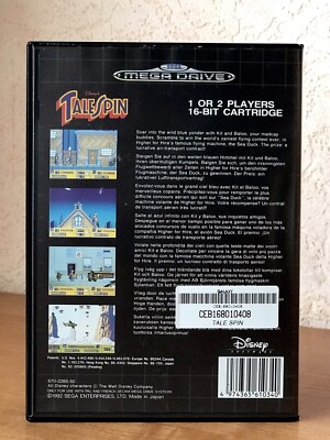 TaleSpin Sur Mega Drive – 1ère édition FR Complète (boîte + Notice)