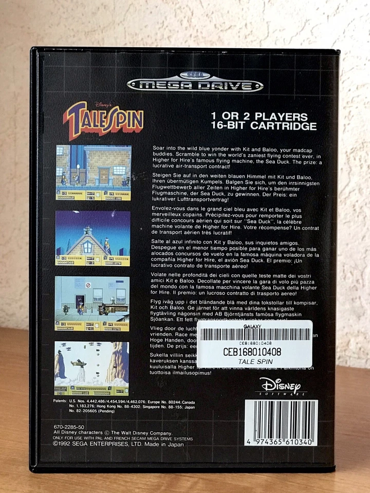Disney's TaleSpin (Sega  MegaDrive, 1992) NEW - Image 2 of 4