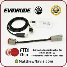 per Evinrude FTDI set diagnostico per FICHT ed ETEC + strumento Bootstrap P/N 586551
