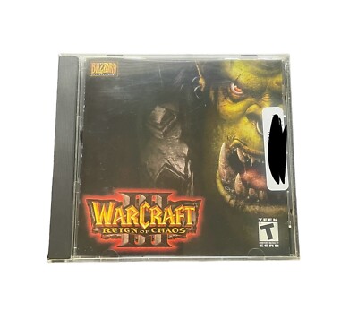 WarCraft III  (PC, 2003) Reign of Chaos (Disc And Case W/ Serial Number)