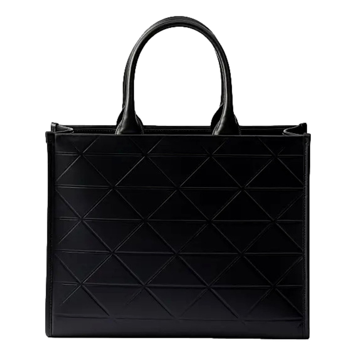 Prada Symbole Soft Calfskin Leather Nero Black Triangle Quilted