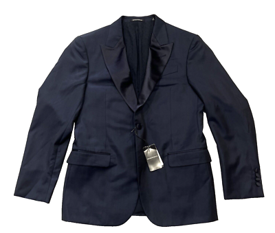 Emporio Armani men's Virigin Wool Tuxedo Suit Coat Jacket