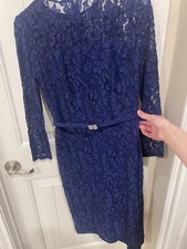 Ralph Lauren blue lace dress size 2 NWT