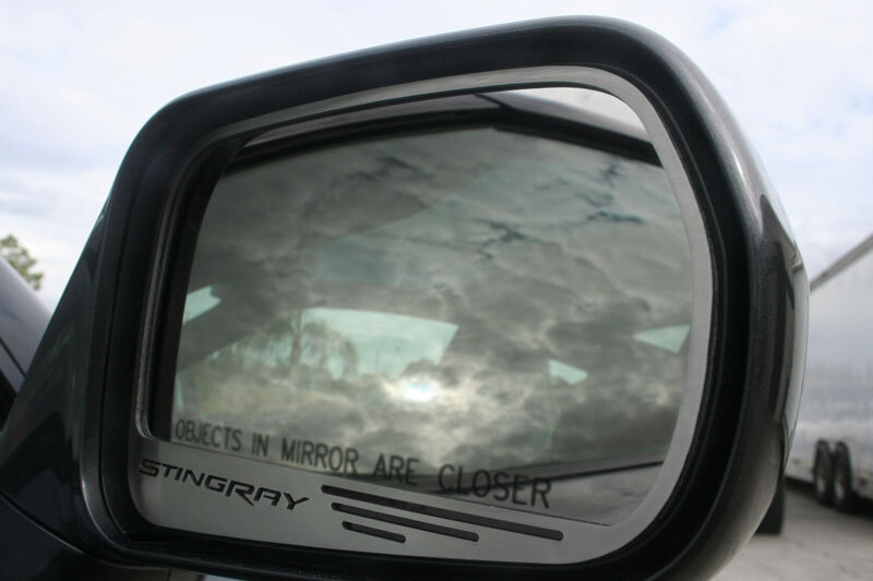 20142019 Corvette C7 Auto Dim Side Mirror Inserts Black Stingray
