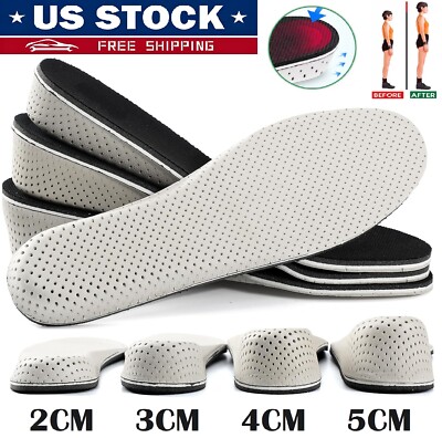 Invisible Height Increase Insoles Heel Lift Taller Shoe Inserts Pad Men Women US