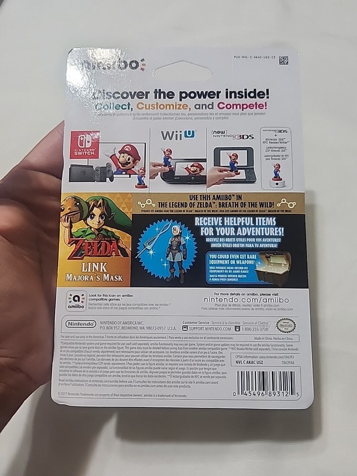 Majora's Mask Link Amiibo & Bowser Jr Super Smash Bros 45496893125 eBay