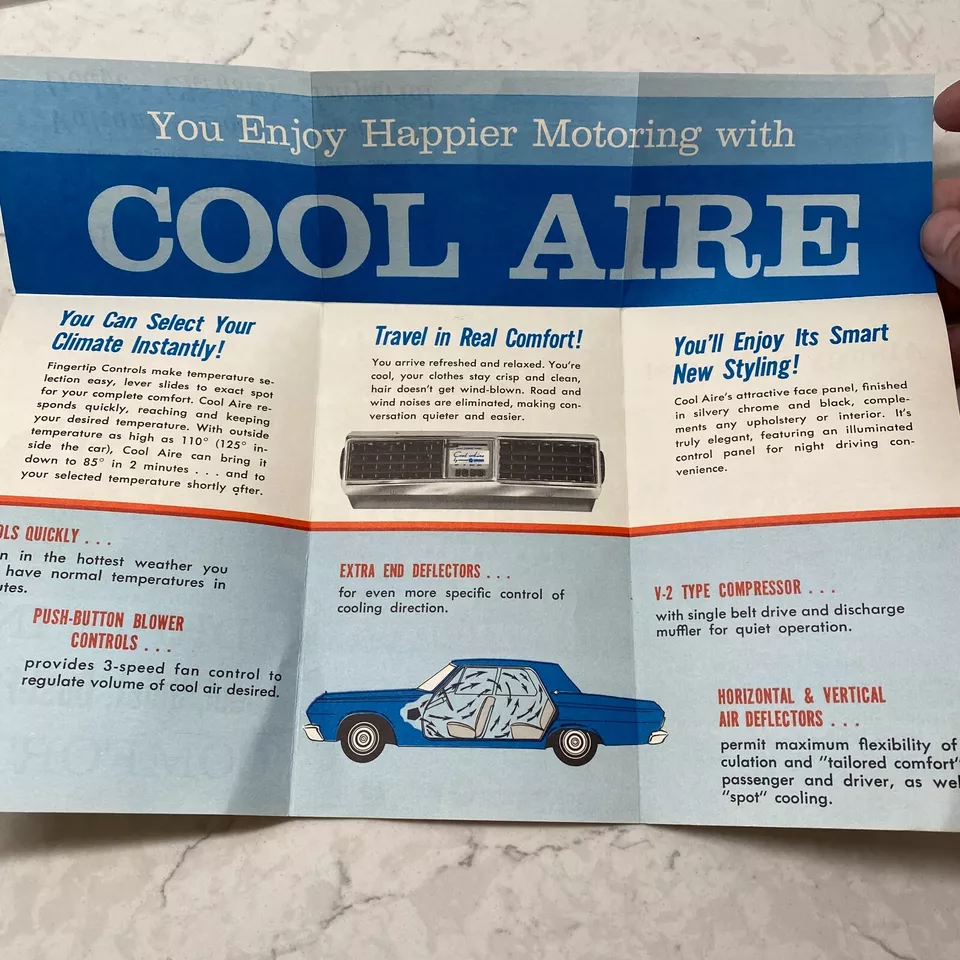 Chrysler Cool Air Conditioning For Dart Valiant Dodge Imperial Print Ad Folder - Image 4 of 4