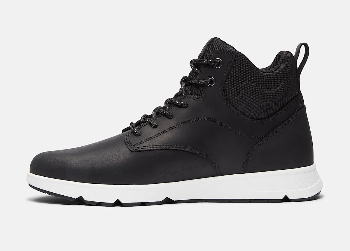 NIB Mens Timberland PARKER STREET MID Black Full Grain