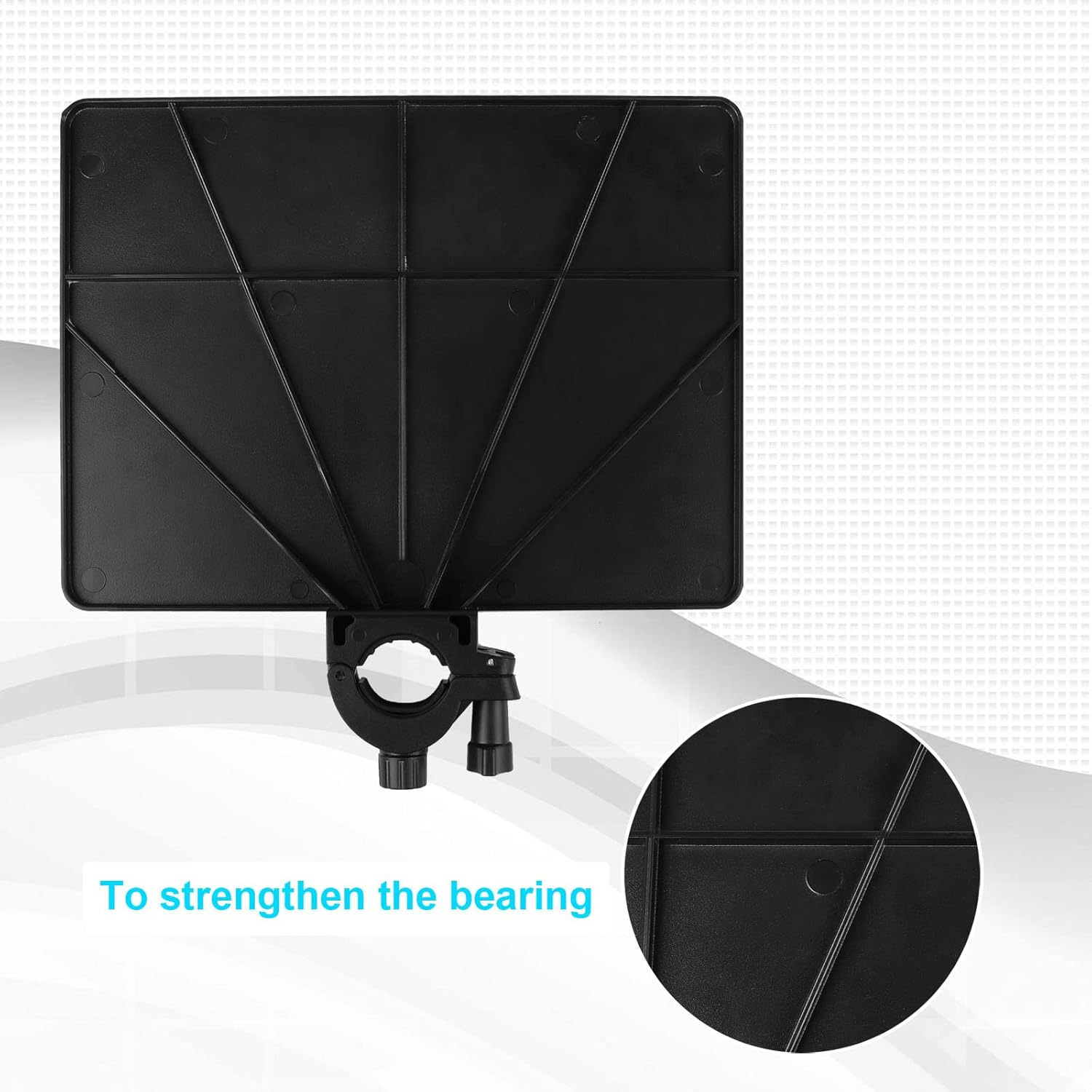 Microphone Stand Plastic Tray, Mic Stand Clamp-On Rack Tray Holder Suitable f...-image