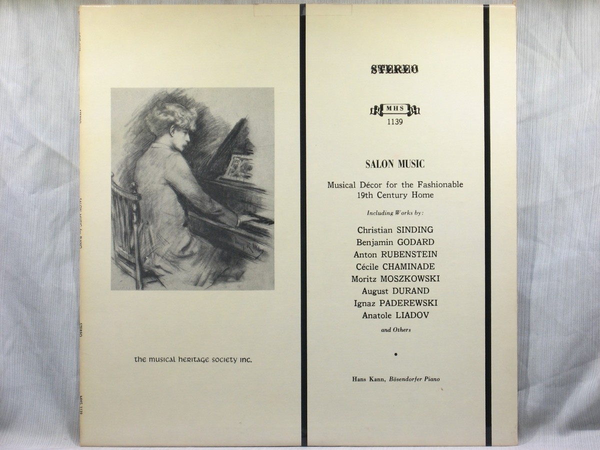 Salon Music - Hans Kann, Bösendorfer Piano - Musical Heritage