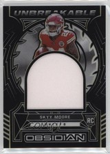 2022 Obsidian Unbreakable Material Electric Etch Yellow /25 Skyy Moore n0c