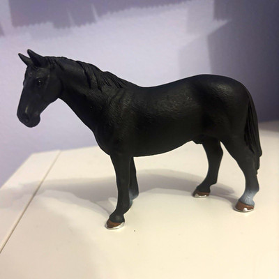 Schleich Retired Black Hanoverian Stallion Model Horse