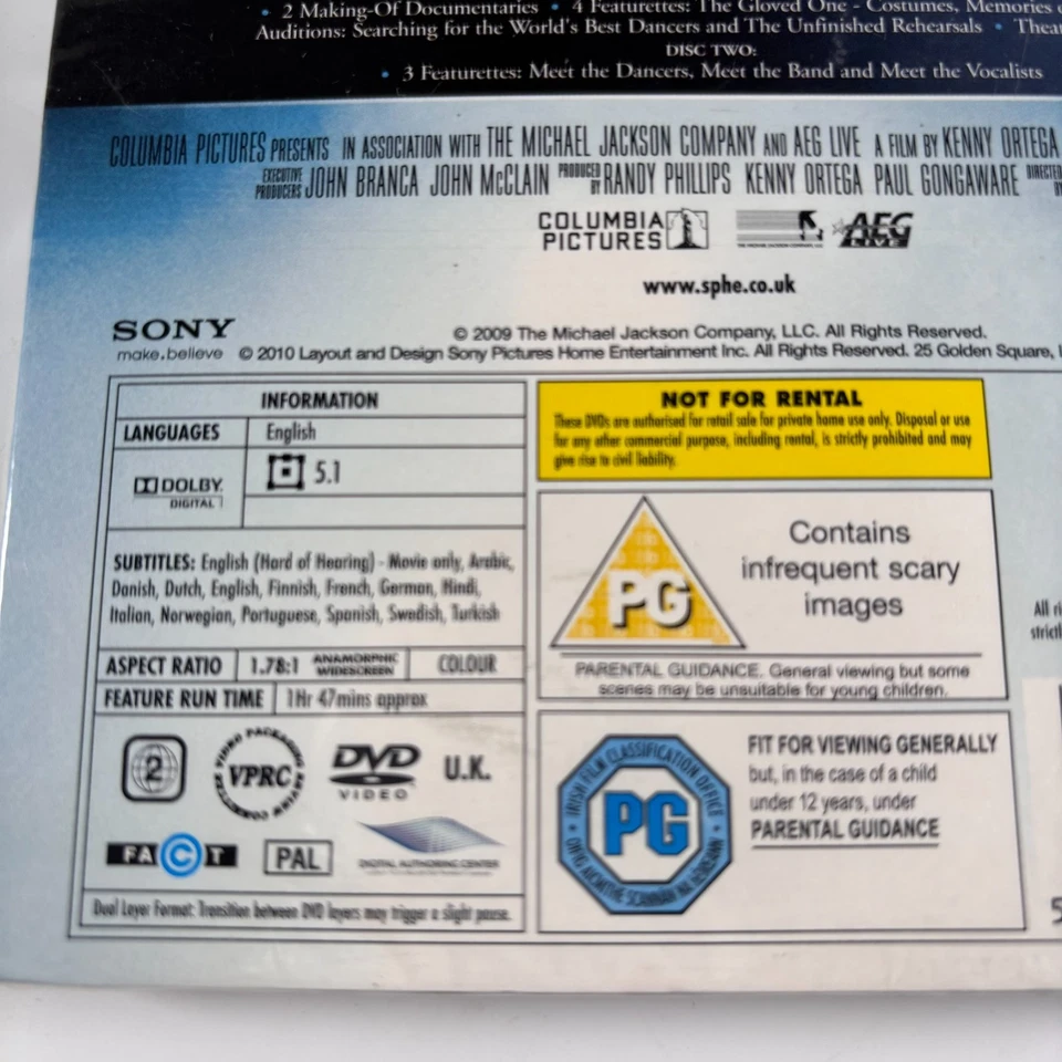 Michael Jackson This Is It DVD x2 Disc Special Edition New Sealed Collectors R2 - Image 4 of 4