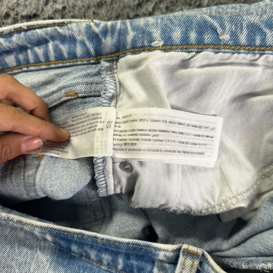 Abercrombie Fitch Jeans Women Size 16 Blue Stretch 90s Straight Ultra High Rise - Image 4 of 4