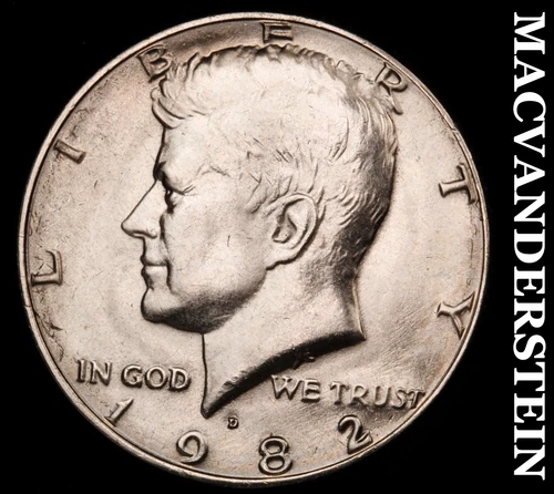 1982-D Kennedy Half Dollar-Choice Gem BU Lustrous No Reserve #i4568