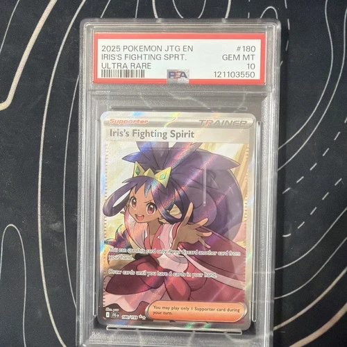 PSA 10 Iris'S Fighting Spirit #180 2025 Pokemon Journey Together 140450212