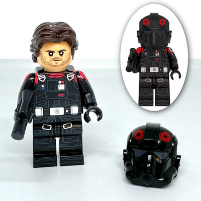 Cassian Andor Custom Minifigure - TIE Fighter Pilot Disguise Star Wars lego