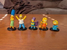 The Simpsons Mini Figures - Set of 5 - 2015 Greenbrier International Inc 