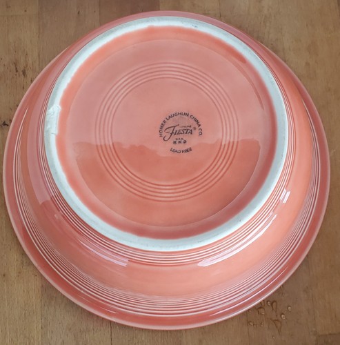 Cazuela de colección HLC Fiestaware RETIRADA con tapa de caqui 2 cuartos para hornear y servir - Imagen 7 de 8