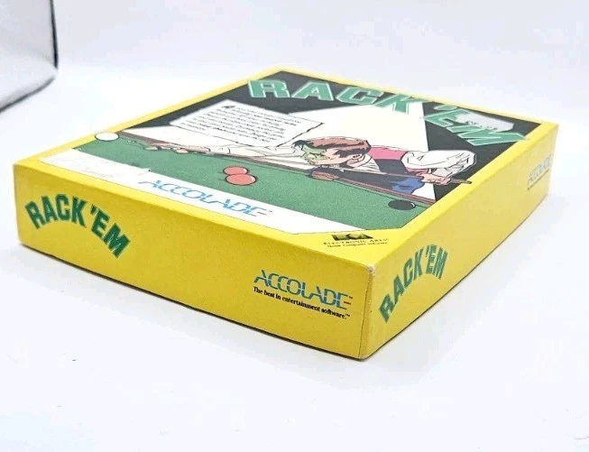 RACK 'EM - ACCOLADE - Commodore 64 / 128 Cassette, RARE Original Release - CIB - Image 4 of 4