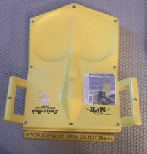 MPH Swiss-Bob Luge Snow Sled, Yellow, Swiss Made