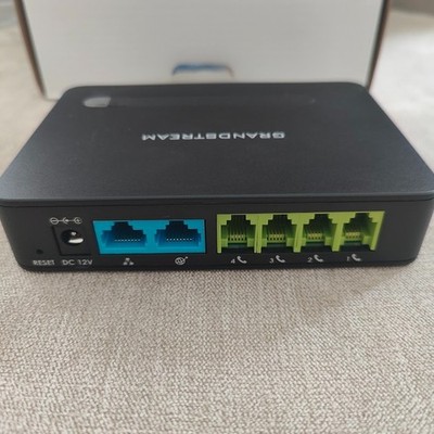 Grandstream HT814 Analog Telephone Adapter 4 FXS Port Gigabit Router ATA