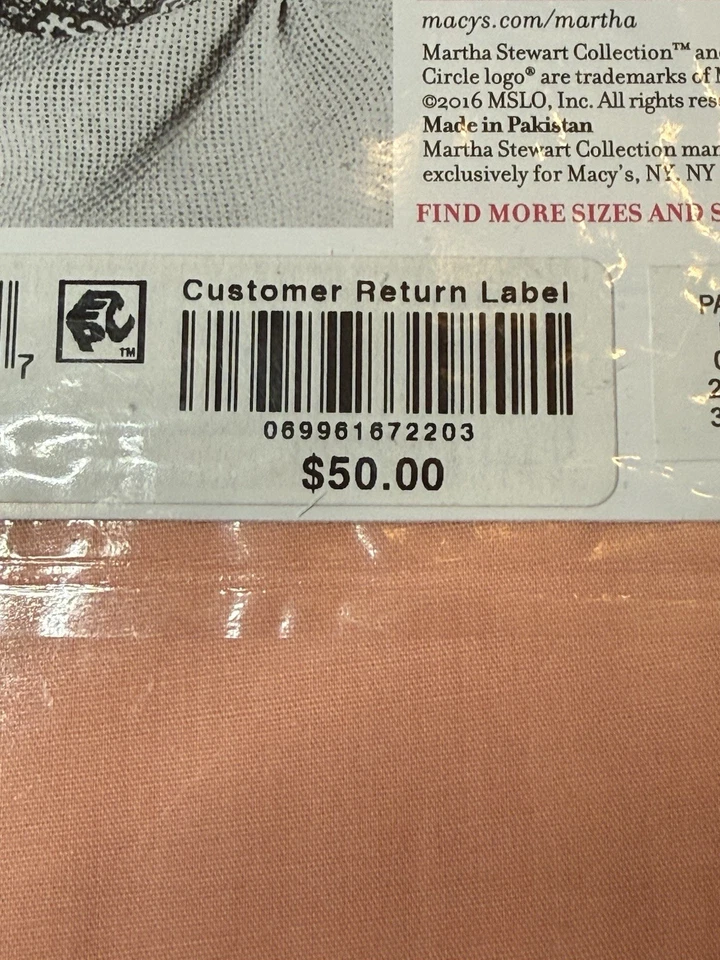 Nuevo Whim By Martha Stewart Panda 100% Algodón Melocotón 2 Fundas de Almohada Estándar Foto 3 de 3