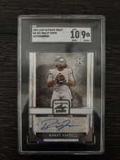 2022 Leaf Ultimate Draft - Bailey Zappe #BA-BZ1 Gold /75 (AU, RC)