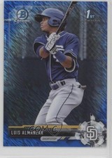 2017 Bowman Chrome Prospects Blue Shimmer Refractor Luis Almanzar #BCP8 a2v