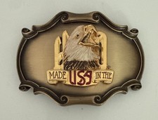 RARE Harley Davidson Motorcycle Eagle Biker 75th Ann 70s NOS Vintage Belt Buckle