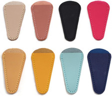 8 Pieces Scissors Sheath Safety Leather Scissors Cover Protector Colorful Sewing