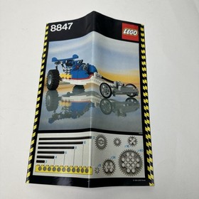 Vtg 1983 LEGO 8847 Dragster Expert Builder Technic Set Instructions INCOMPLETE
