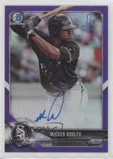 2018 Bowman Chrome Prospect Purple Refractor /250 Micker Adolfo #CPA-MA Auto q2c