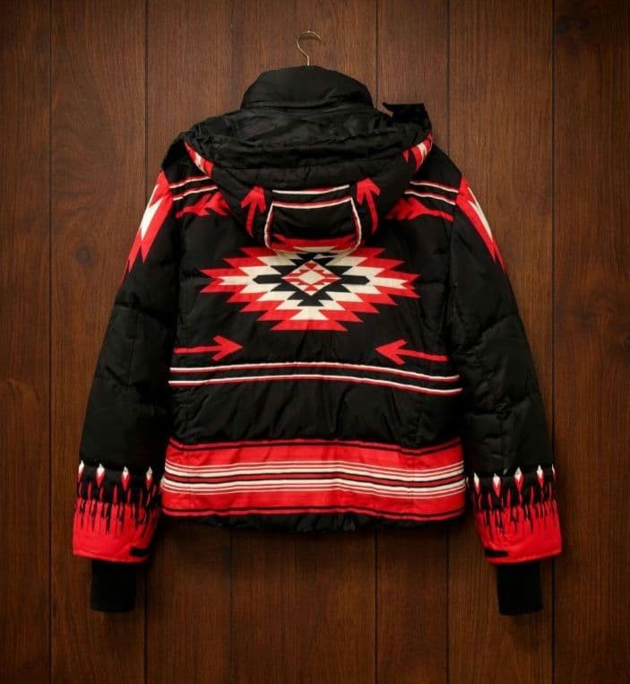 RLX Ralph Lauren Native Pattern Down Jacket Black… - image 2