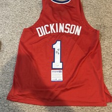 KANSAS JAYHAWKS- HUNTER DICKINSON SIGNED AUTOGRAPH JERSEY ACOA BASKETBALL KANSAS JAYHAWKS- HUNTER DICKINSON SIGNED AUTOGRAPH JERSEY ACOA BASKETBALL