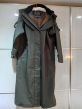 Jack Murphy Ladies Heritage Size 12 Green Hooded Full Length Raincoat,  Used