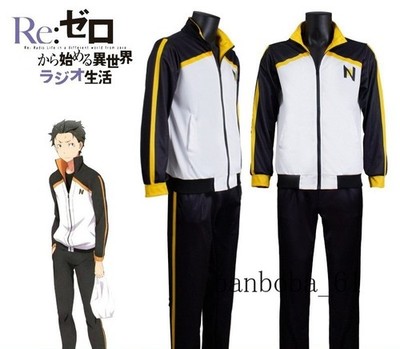 Re:Zero Kara Hajimeru Isekai Seikatsu Subaru Natsuki Suit Cosplay Costume Set