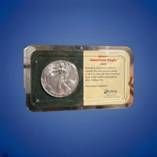 2002 Silver American Eagle And The Original Plastic Uncirculated .999 FS 🦅