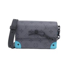 Authentic Louis Vuitton Monogram Eclipse Reverse Steamer Wearable Wallet M11...