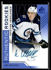 2018-19 SP Game Used Blue Autographs Kristian Vesalainen #143