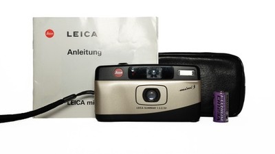 Leica Mini 3 Kompaktkamera analog Tasche Anleitung sehr guter Zustand