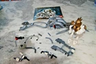 Vintage LEGO BIONICLE: Takanuva (8596), incomplete set includes manual