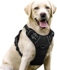 Dog Harness No Pull X-Large Black Anti Pull Strong And Adjustable