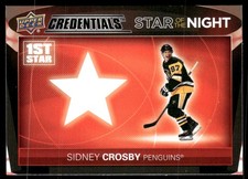 2021-22 Upper Deck Credentials #1S-3 Sidney Crosby Star of the Night: First Star
