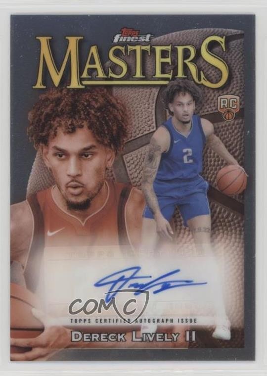 2023-24 Topps Finest Masters Dereck Lively II #MA-DL Rookie Auto RC